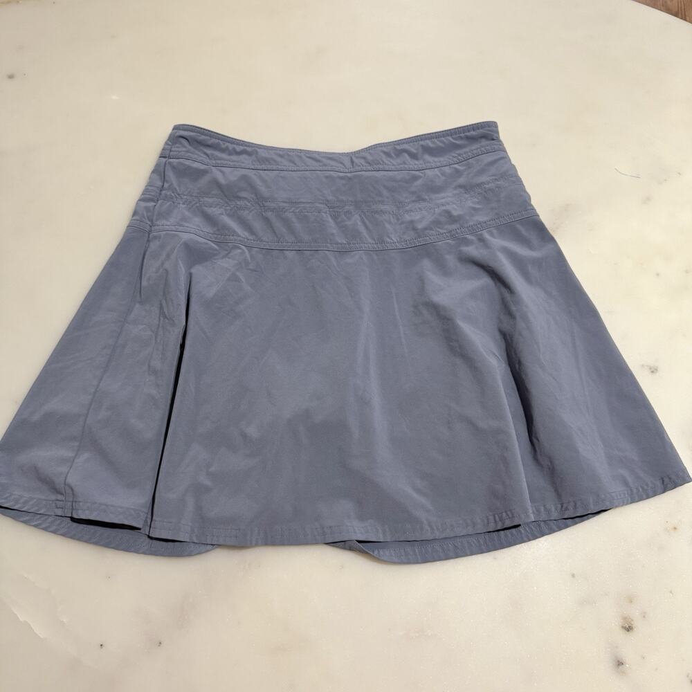 Athleta Sz 8 Everyday Skort Granite Grey Tennis Golf Skirt Stretch Active 983365